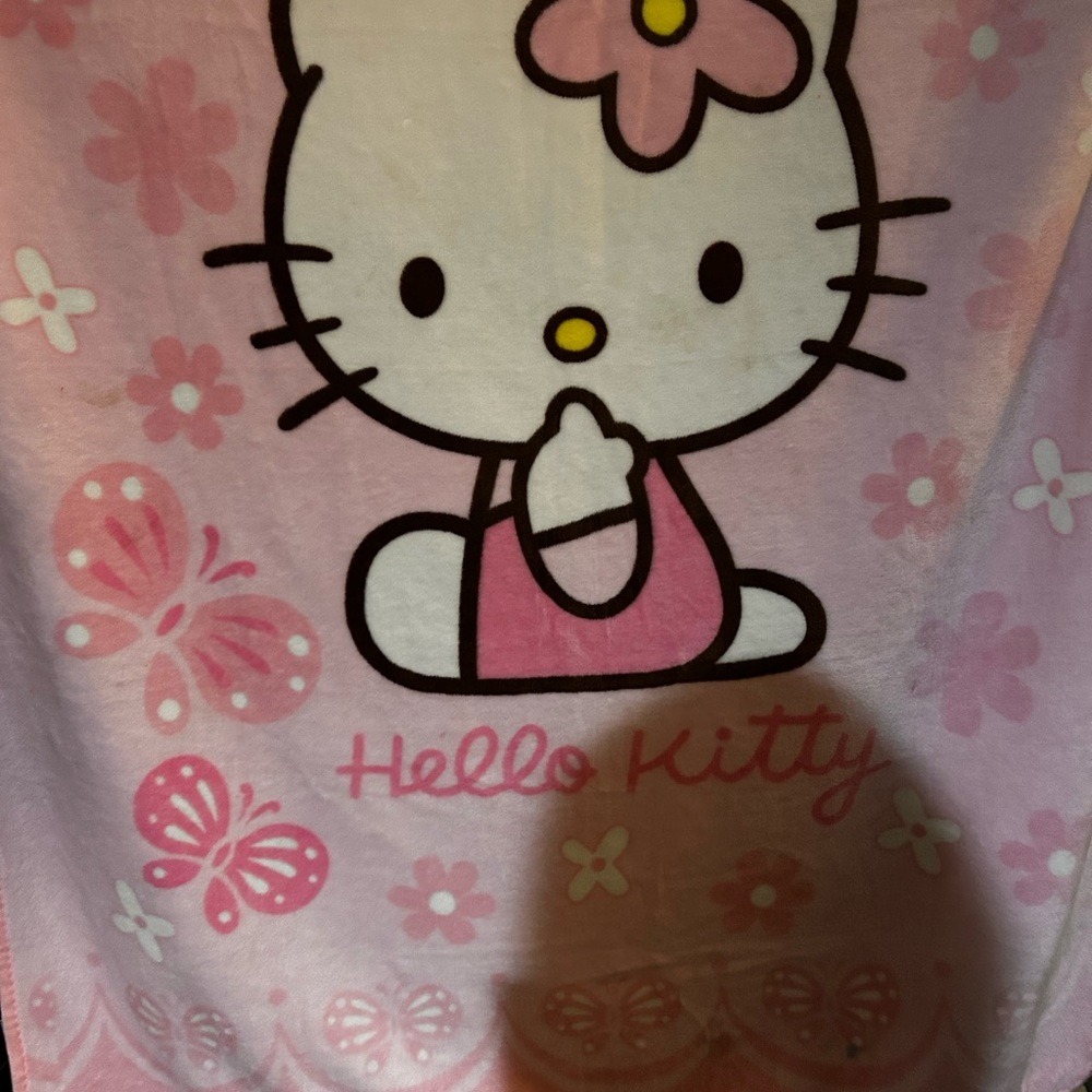 Hello Kitty Pink and White Duvet Cover